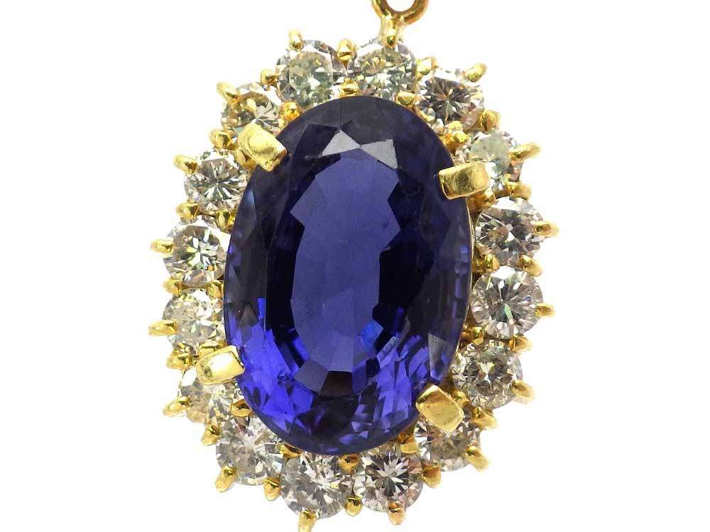 【糸島市 宝石買取】濃く綺麗な青色が特徴のアイオライトのネックレス【さかえ質店】