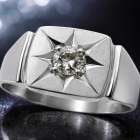 【糸島市 宝石買取】メンズリング ダイヤモンド入り印台 【さかえ質店】